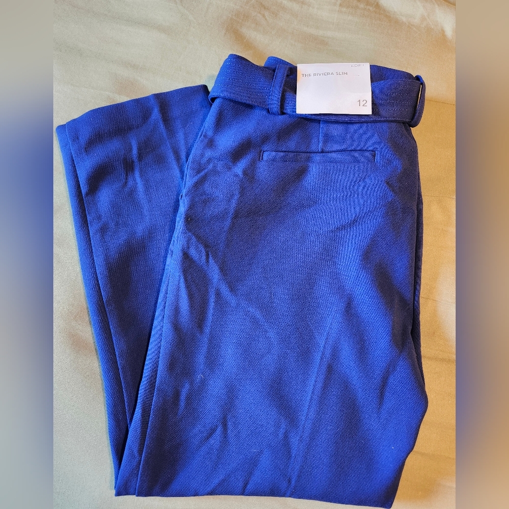 Loft Sutton Blue Ankle Trousers